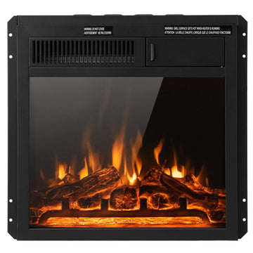 18/23 Inch Electric Fireplace Insert with 7-Level Adjustable Flame Brightness