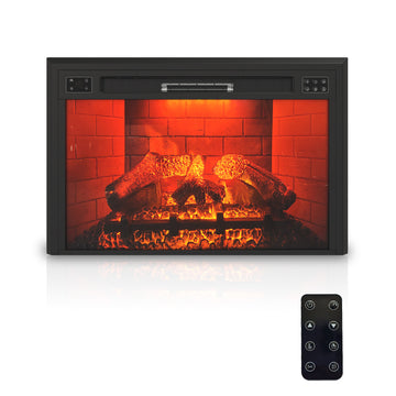 35 in. 5120 BTU Recessed Electric Fireplace with Remote Control & Double Overheat Protection