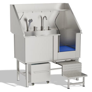 50in Stainless Steel Dog Washing Station