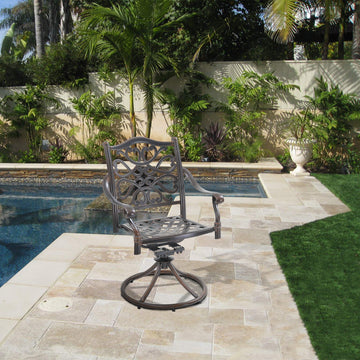 Patio Dinning Swivel Chair for Garden Backyard Furniture