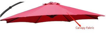 Two red umbrella cloths