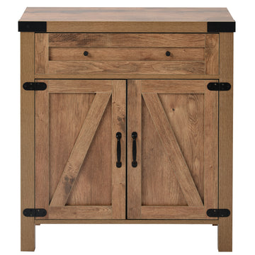 Rustic Console Table with Drawer and Storage for Entryway, Hallway, and Living Room