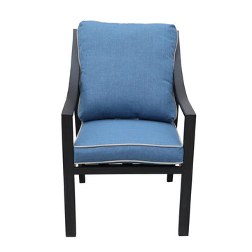 Outdoor Patio Aluminum Dining Chair With Cushion