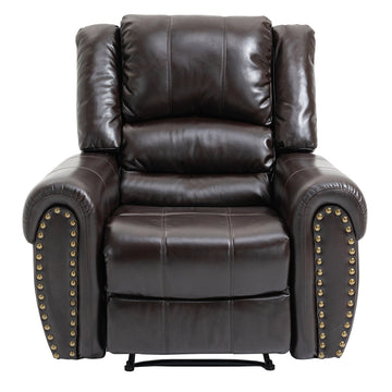 Classic Faux Leather Manual Standard Recliner