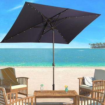 Clihome 10' x 6'5 Rectangular Lighted Market Umbrella