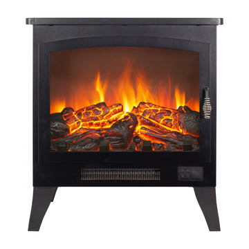 21 inchThree-sided Freestanding Electric Fireplace Stove heater with 3D Flame effect with remote control