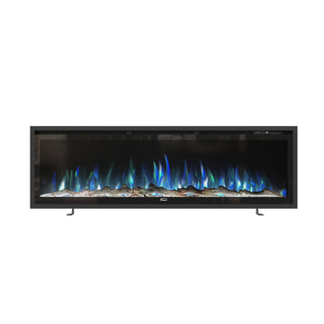 60 Inches Recessed Wall-mounted Freestanding Electric Fireplace