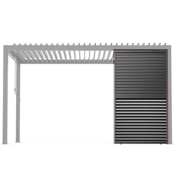 Louver Grille 1/3 10f /13ft aluminum frame & louvers