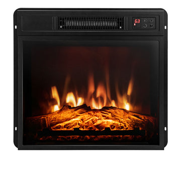 18/23 Inch Electric Fireplace Inserted with Adjustable LED Flame