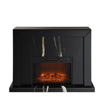 Black-Mirrored-Finish-Fireplace