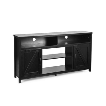 59 Inch TV Stand Media Center Console Cabinet with Barn Door for TV's 65 Inch