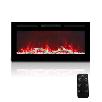 36/42/60/72 in. 4780 BTU Recessed/Wall-mounted Electric Fireplace