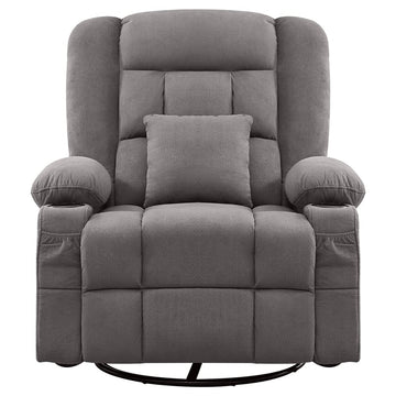 Kneading Massage Rocker Recliner Chair with 4-Point 3D Kneading Massage and Heat for Living Room with Rocking Function and 2 Cup Holders, USB Charge Port