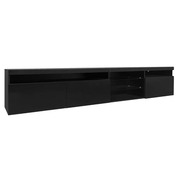 LED-Lights-TV-Stand-with-2-Glass-Shelves-for-Living-Room
