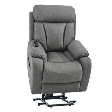 Lift Chair Recliner for Elderly Power Remote Control Recliner Sofa Relax Soft Chair Anti-skid Australia Cashmere Fabric Furniture Living Room(Dark Gray/Light Gray/Navy Blue)