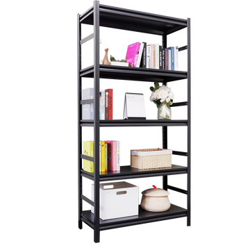 Adjustable Heavy Duty Metal Shelving - 5-Tier Storage Shelves, 2000LBS Load, Kitchen, Garage, Pantry H63 * W31.5 * D15.7