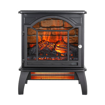 18 inch 3D Flame Electric Infrared Quartz Fireplace Stove with remote control