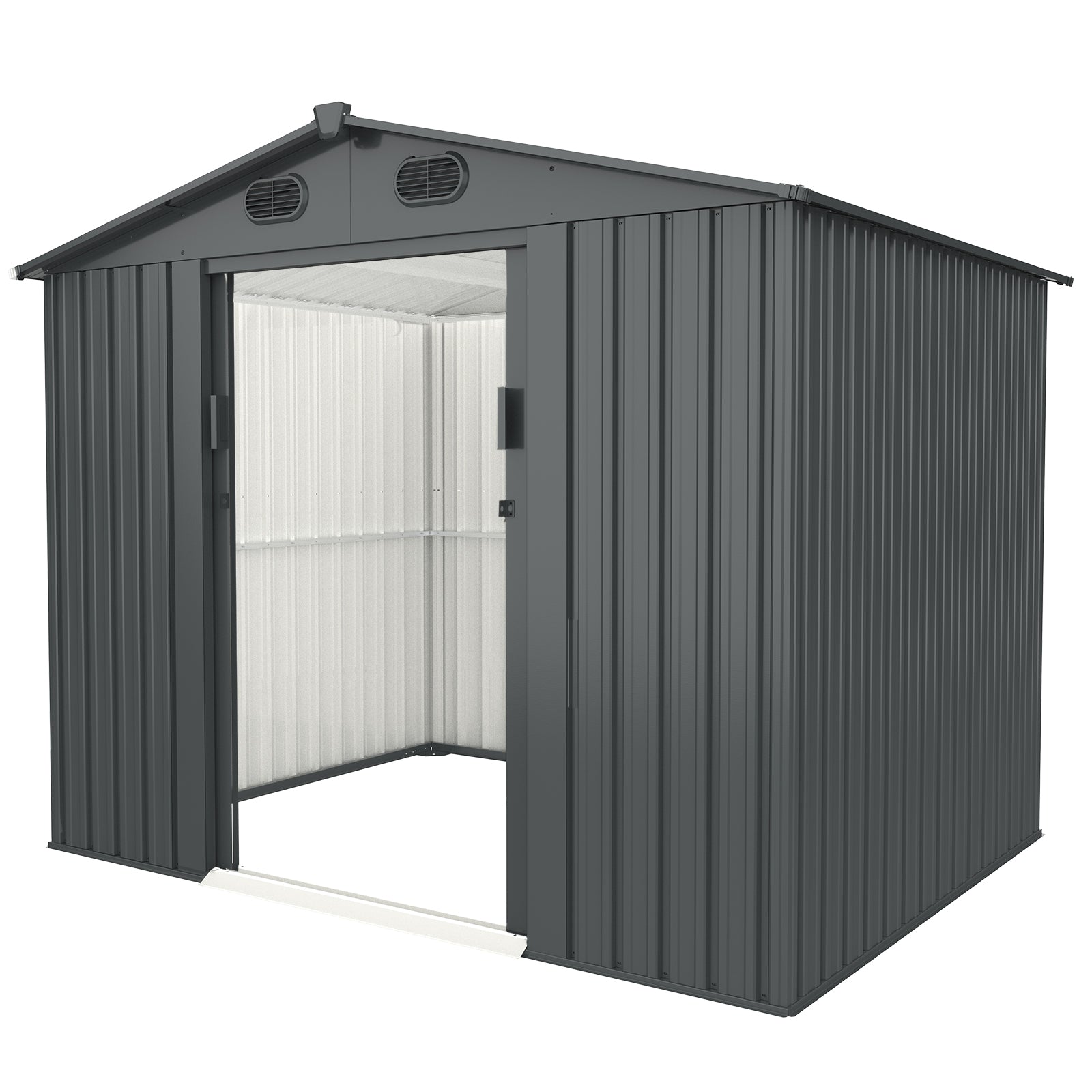 Chery Industrial Garden Metal Shed - Premium 6'x8'