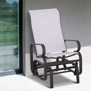Outdoor Glider Chair, Gliders for Outside Patio with Smooth Rocking
