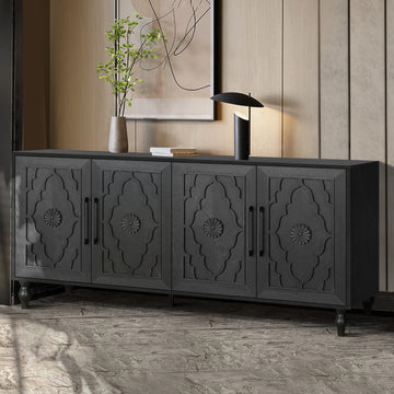 4-Door-Carved-Symmetrical-Design-Sideboard