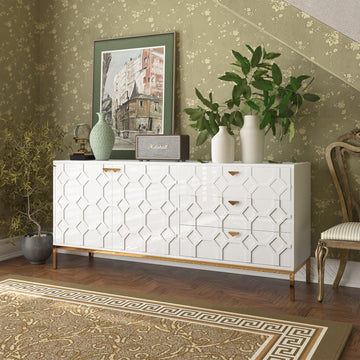 Clihome 60" Sideboard with Drawers Cabinet
