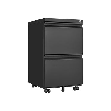 2-Drawers-Lock-Metal-Vertical-Office-File-Cabient-With-Wheels-Mobile