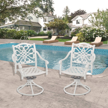 Patio Dinning Swivel Chair for Garden Backyard Furniture