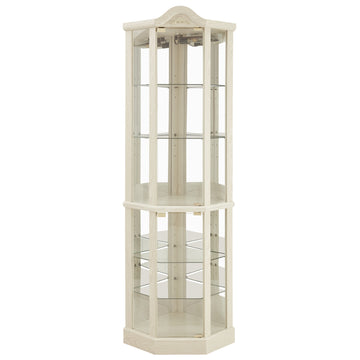 Glass Cabinet Lighted Corner Cabinet Corner Display Curio Cabinet