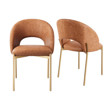 Clihome-PU-Dining-Chairs-with-Metal-Legs-(Set-of-2)