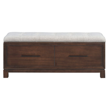 Clihome Shoe Bench with Removable Cushion, Entryway Bench with Hidden Storage for Living Room, Entryway, and Hallways (Espresso)
