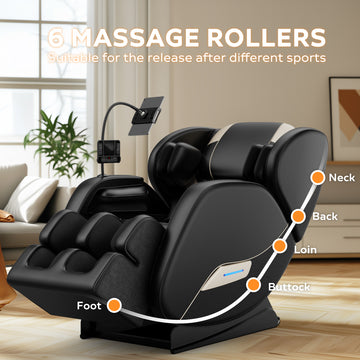 2025 Massage Chair Recliner with Zero Gravity with Full Body Air Pressure