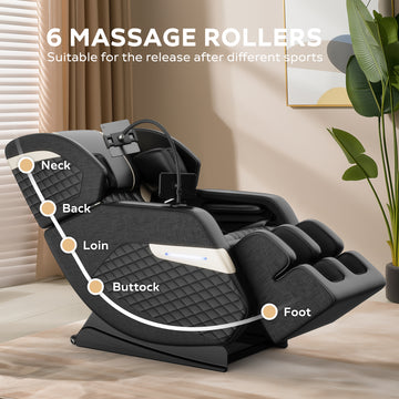 Clihome Massage Chair Recliner with Zero Gravity with Full Body Air Pressure