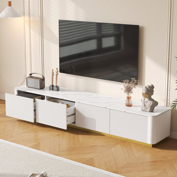 Luxury Fluted TV Stand for TVs Up to 85