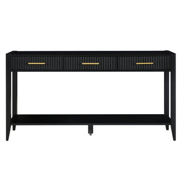 Painted-Console-Table-with-3-Drawers