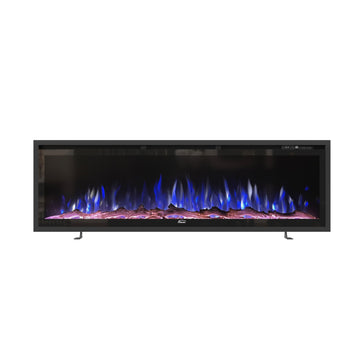 50 Inches Recessed Wall-mounted Freestanding Electric Fireplace