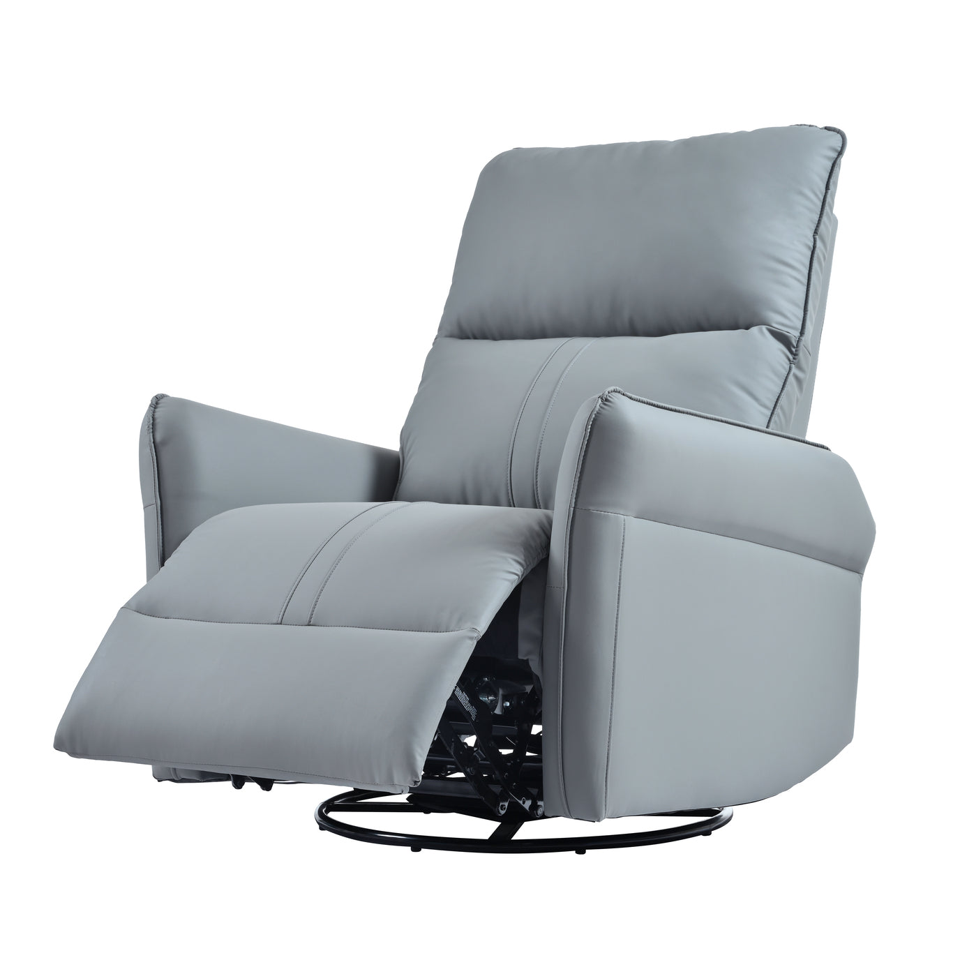 Rocker Recliner Chair,360° Swivel Nursery Rocking Chair,Glider Chair,Modern Small Rocking Swivel Recliner Chair for Bedroom,Living Room Chair Home Theater Seat,Side Pocket(Blue-gray+360° Swivel)