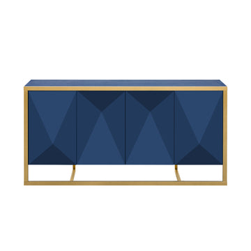 Modern-4-Door-Sideboard-with-Unique-Metal-Legs