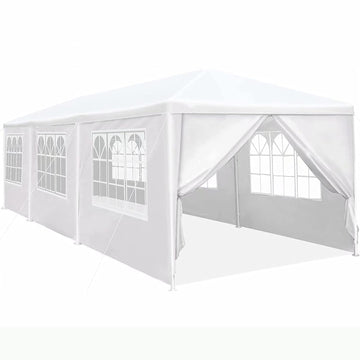 10x30' Outdoor Garden Gazebo Wedding Party Tent Canopy Marquee with 8 Removable Sidewalls