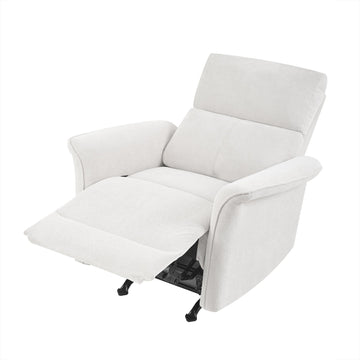 Manual Rocker Recliner Chair for Adults,Manual Rocking Glider Recliner for Living Room£¬ Bedroom,Wide Armrests(Gray)