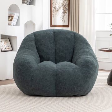 Bean Bag Sofa with Tufted Soft Stuffed Filling, Comfy Cozy Bean Bag Chairs, Green