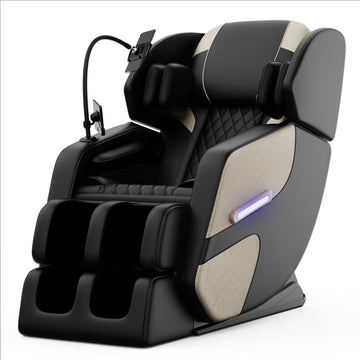Massage Chair Recliner with Zero Gravity with Full Body Air Pressure Gold/Black