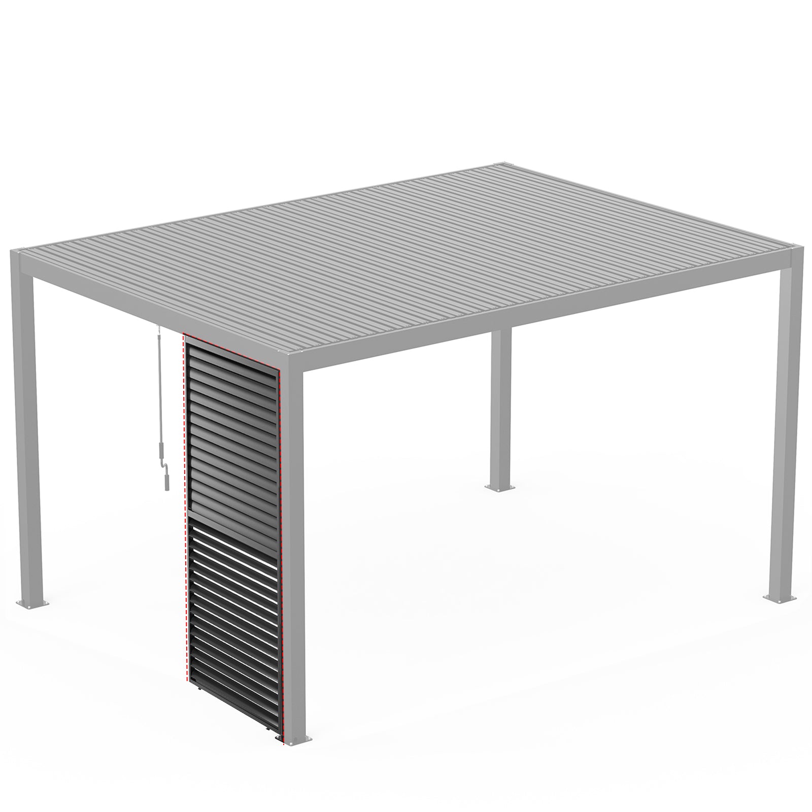 Louver Grille 1/3 10f /13ft aluminum frame & louvers
