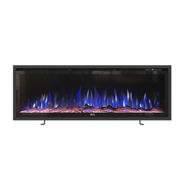 Clihome 50 Wall Mount/Recessed/Stand-Alone Electric Fireplace with Timer, Adjustable Flame Color