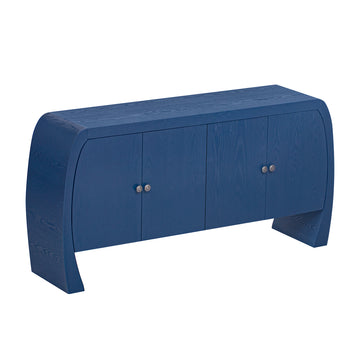 4-Door-Ash-Veneer-Storage-Cabinet-with-Curved-Legs