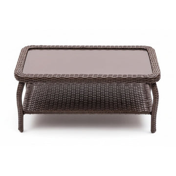 Outdoor-Wicker-Coffee-Table-Patio-Glass-Top-Coffee-Table