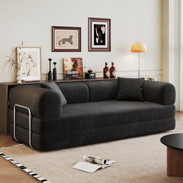 78.8" Compression Sofa,Convertible Floor Sofa Bed-with Back Support Armrest,Comfy Futon Couch Sleeper Bed,Loveseats Boneless Modular Sectional Sofa,Clack