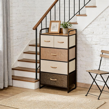 5 Drawer Dresser Storage Tower, Organizer Unit for Hallway Entryway Laundry Living Room
