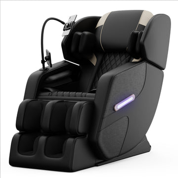 Massage Chair Recliner with Zero Gravity with Full Body Air Pressure Gold/Black