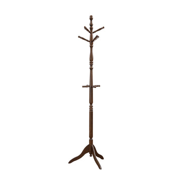 72'' Solid Wood Coat Rack 10 Hooks 3-Tier Entryway Organizer