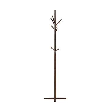 70'' Solid Wood Coat Rack 9 Hooks 3-Tier Entryway Organizer